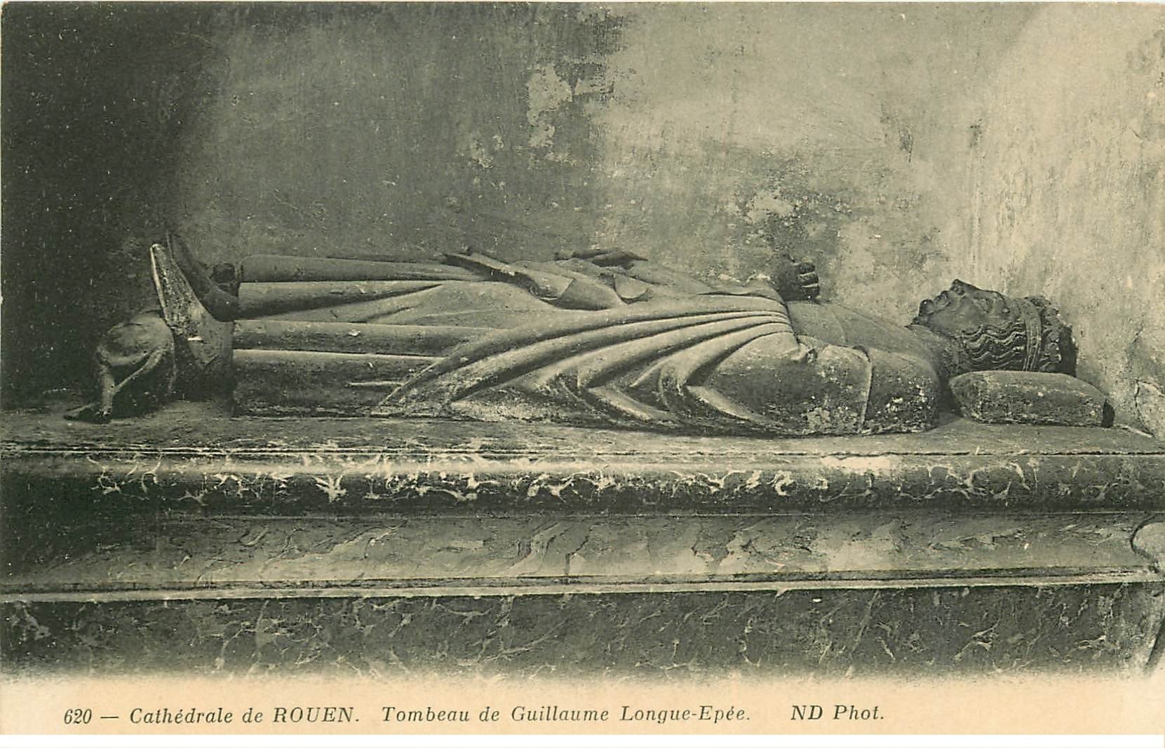 carte postale ancienne 76 ROUEN. Promotion : Tombeau Guillaume Longue Epée