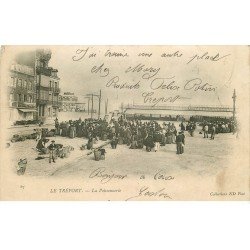 carte postale ancienne 76 LE TREPORT. La Poissonnerie 1903