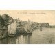 carte postale ancienne 76 LE TREPORT. Vue du Pont de la Retenue 1913