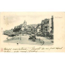 carte postale ancienne 76 LE TREPORT. Quai François I° 1902