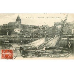 carte postale ancienne 76 LE TREPORT. Avant-Port 1909
