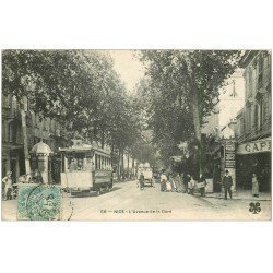 carte postale ancienne 06 NICE. Avenue de la Gare 1906