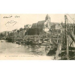 carte postale ancienne 76 LE TREPORT. Le Port 1904