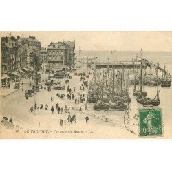 carte postale ancienne 76 LE TREPORT. Vue du Musoir 1923