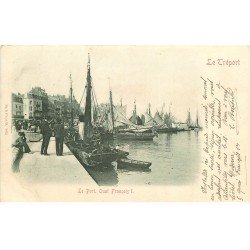 carte postale ancienne 76 LE TREPORT. Port Quai François Ier 1902