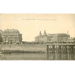 carte postale ancienne 76 LE TREPORT. Le Casino 1911 Hôtel de la Plage