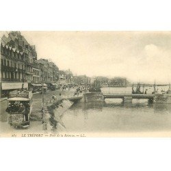 carte postale ancienne 76 LE TREPORT. Port de la Retenue 1907