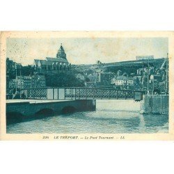 carte postale ancienne 76 LE TREPORT. Pont Tournant