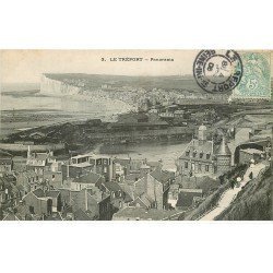 carte postale ancienne 76 LE TREPORT. Panorama 1908