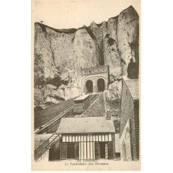 carte postale ancienne 76 LE TREPORT. Funiculaire des Terrasses