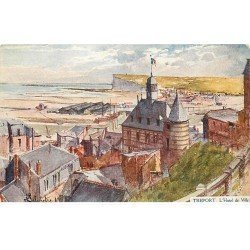 carte postale ancienne 76 LE TREPORT. Hôtel de Ville 1919
