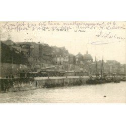carte postale ancienne 76 LE TREPORT. Le Musoir 1922