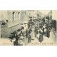 carte postale ancienne 44 BOURG-DE-BATZ. Fête du Sel. Paludiers Rue du Midi 1922. Timbre manquant
