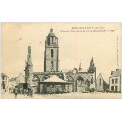 carte postale ancienne 44 BOURG-DE-BATZ. Notre-Dame du Murier Eglise Saint-Guénolé 1906