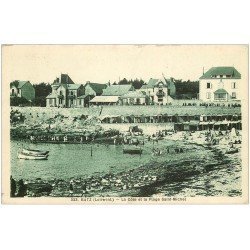 carte postale ancienne 44 BOURG-DE-BATZ. Plage Saint-Michel