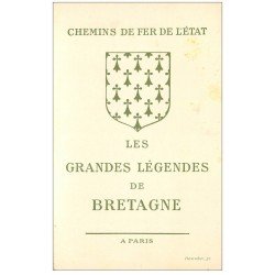 carte postale ancienne 44 CARTE DOUBLE REPLIABLE. Chemins de Fer de l'Etat. L'Ogresse et le Cuisinier