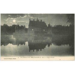 carte postale ancienne 44 Château de Bretèche. De nuit