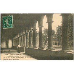 carte postale ancienne 44 CHATEAUBRIANT. Colonnade du Château 1913