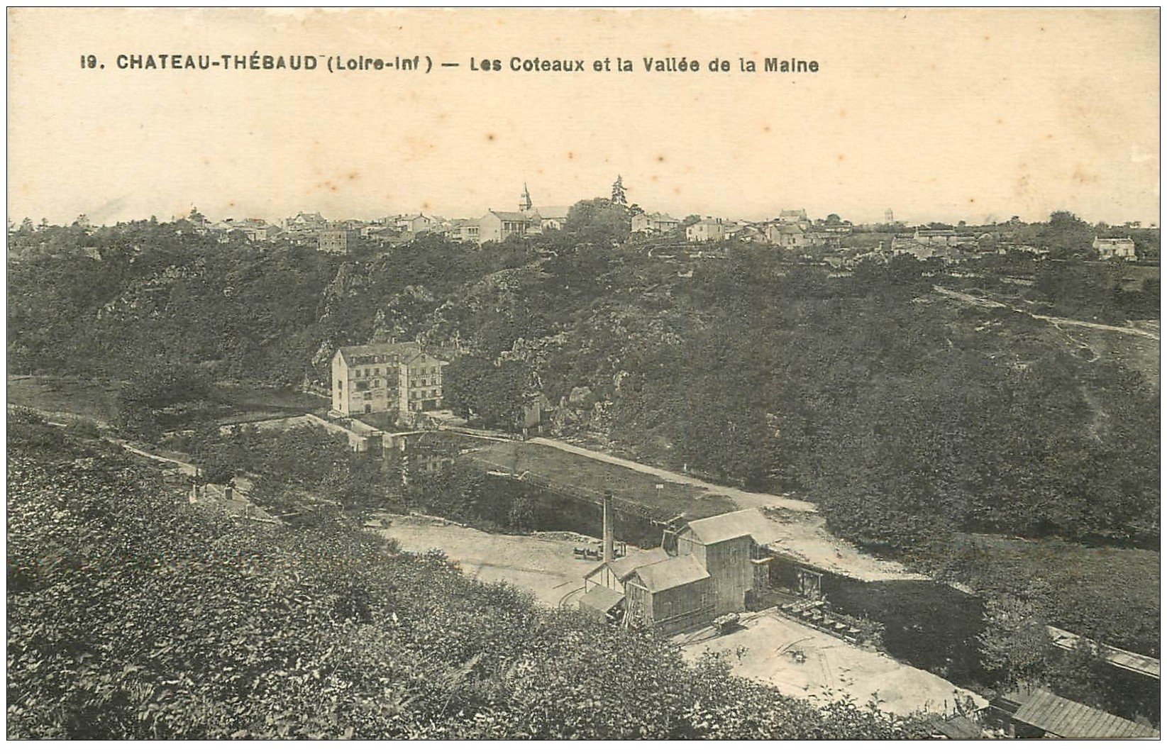 carte postale ancienne 44 CHATEAU-THEBAUD. Coteaux et Vallée