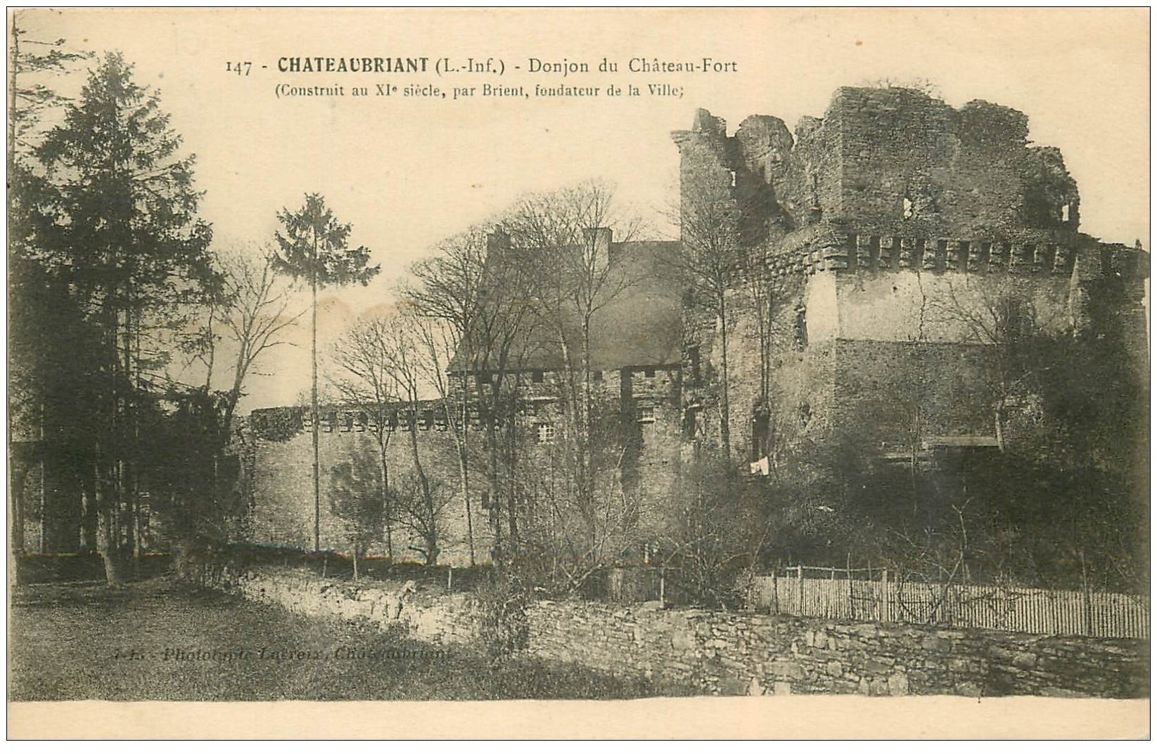 carte postale ancienne 44 CLISSON. Donjon du Château