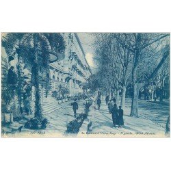 carte postale ancienne 06 NICE. Boulevard Victor Hugo Hôtel Atlantic 1922