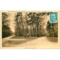 carte postale ancienne 44 FORET DU GAVRE. La Chasse à Courre