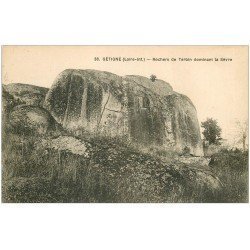 carte postale ancienne 44 GETIGNE. Rochers de Terbin dominant la Sèvre