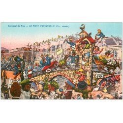 carte postale ancienne 06 NICE. Carnaval. Le Pont d'Avignon