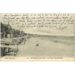 carte postale ancienne 44 LA BAULE. Plage 1918