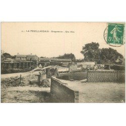 carte postale ancienne 44 LA FEUILLARDAIS. Une Aire des Briqueteries 1916