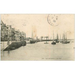carte postale ancienne 44 LE CROISIC. Le Port 1906