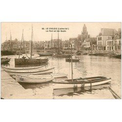 carte postale ancienne 44 LE CROISIC. Le Port et Quais