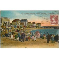 carte postale ancienne 44 LE CROISIC. Plage Port-Lin 1925