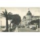 carte postale ancienne 06 NICE. Cavalier traversant devant l'Hôtel Négresco 1953