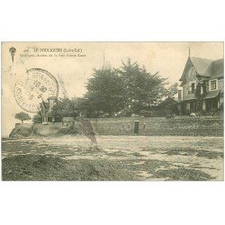 carte postale ancienne 44 LE POULIGUEN. Chalets Baie Sainte-Anne 1916