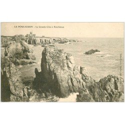 carte postale ancienne 44 LE POULIGUEN. Grande Côte à Penchâteau 1904