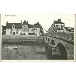 carte postale ancienne 44 LE POULIGUEN. La Pêche au Carrelet sur le Pont