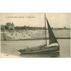 carte postale ancienne 44 LE POULIGUEN. La Plage Benoît