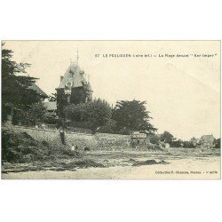 carte postale ancienne 44 LE POULIGUEN. Plage devant "" Ker Imper "" 1923