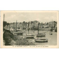 carte postale ancienne 44 LE POULIGUEN. Port vue du Quai Benoît