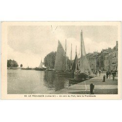 carte postale ancienne 44 LE POULIGUEN. Un coin du Port