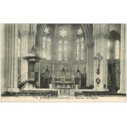carte postale ancienne 44 MACHECOUL. Eglise 1942