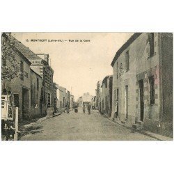 carte postale ancienne 44 MONTBERT. rue de la Gare 1945