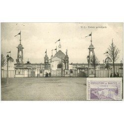 carte postale ancienne 44 NANTES. Exposition 1904. L'Entrée principale.