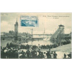 carte postale ancienne 44 NANTES. Exposition de 1904. Bateau Plongeant. Water Toboggan