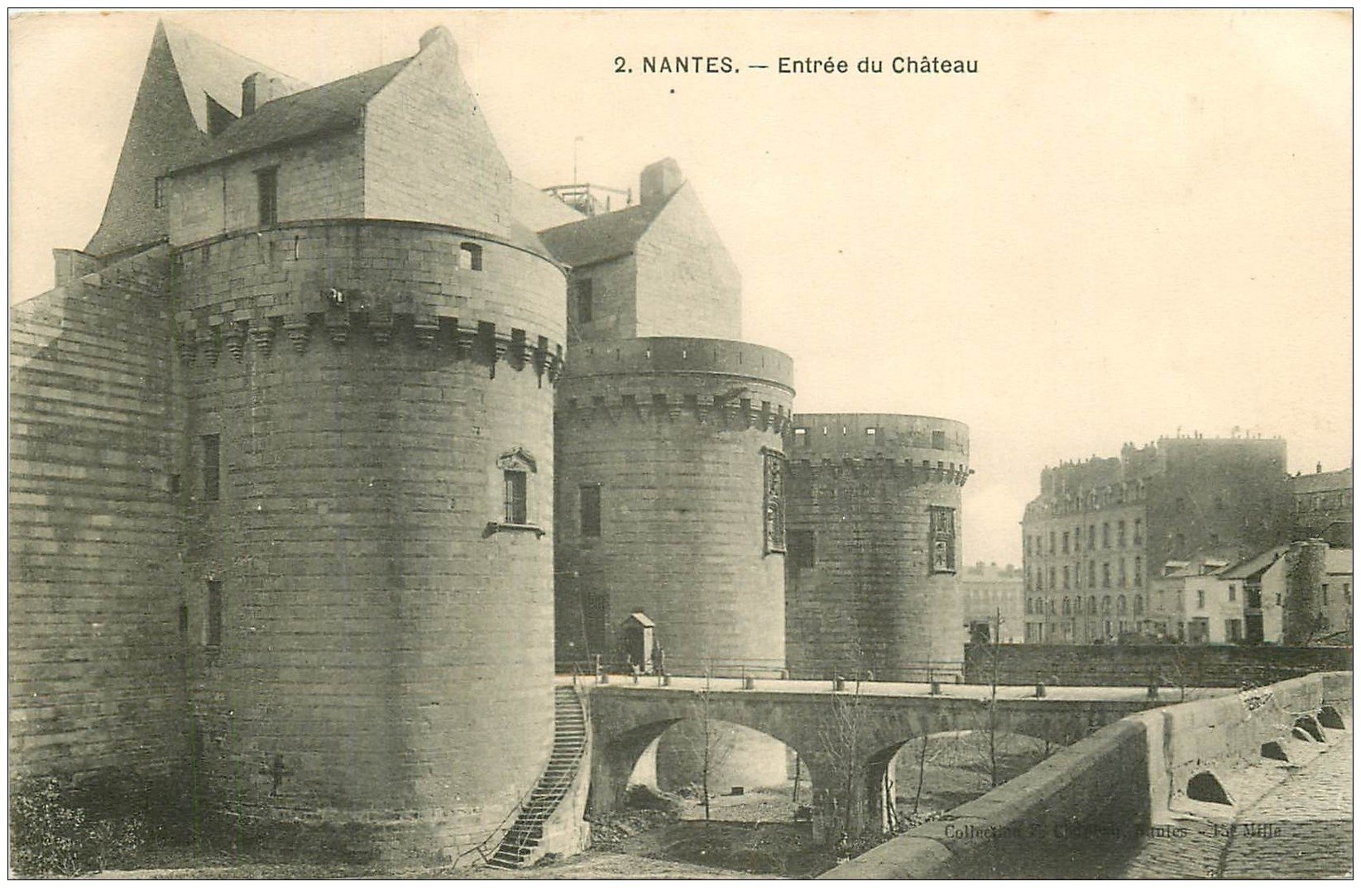 carte postale ancienne 44 NANTES. Le Château 2