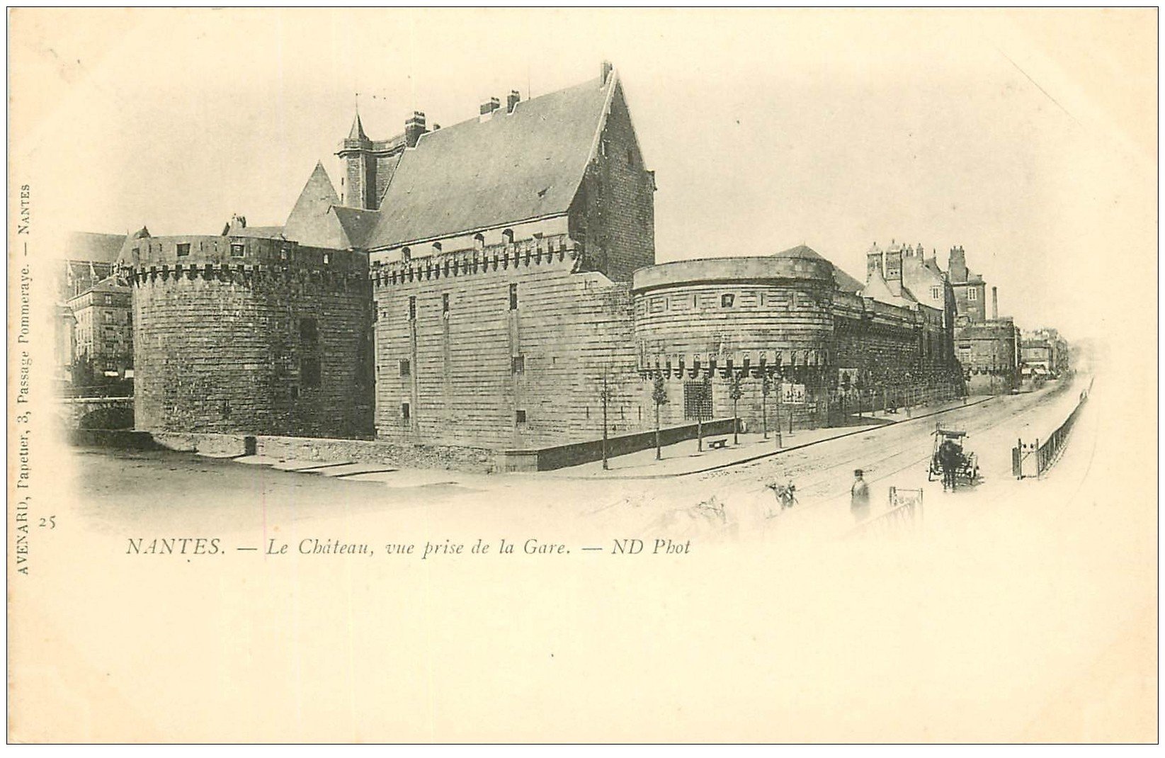 carte postale ancienne 44 NANTES. Le Château 25
