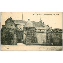 carte postale ancienne 44 NANTES. Le Château Entrée 1924