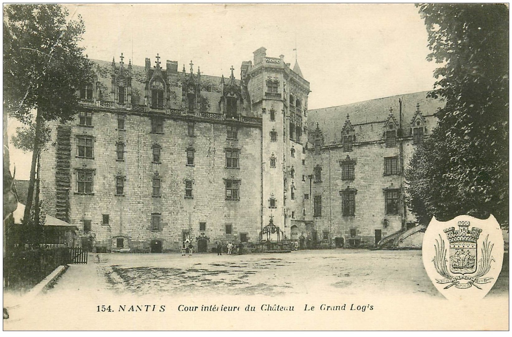 carte postale ancienne 44 NANTES. Le Château Grand Logis 1923