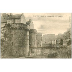 carte postale ancienne 44 NANTES. Le Château l'Entrée